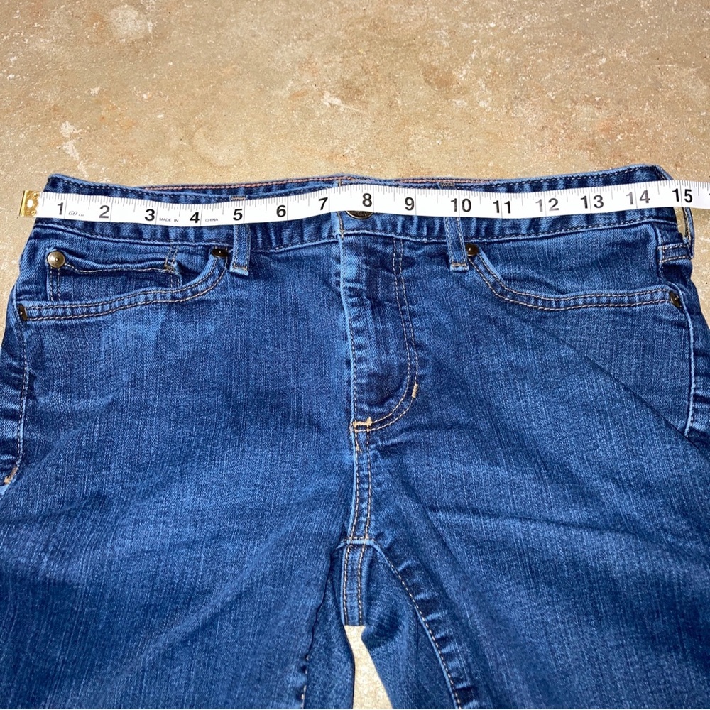 SOLD @sunniebunny 01 Eddie Bauer Curvy Fit Straight Leg Blue Blue Jeans 6 - Picture 6 of 10